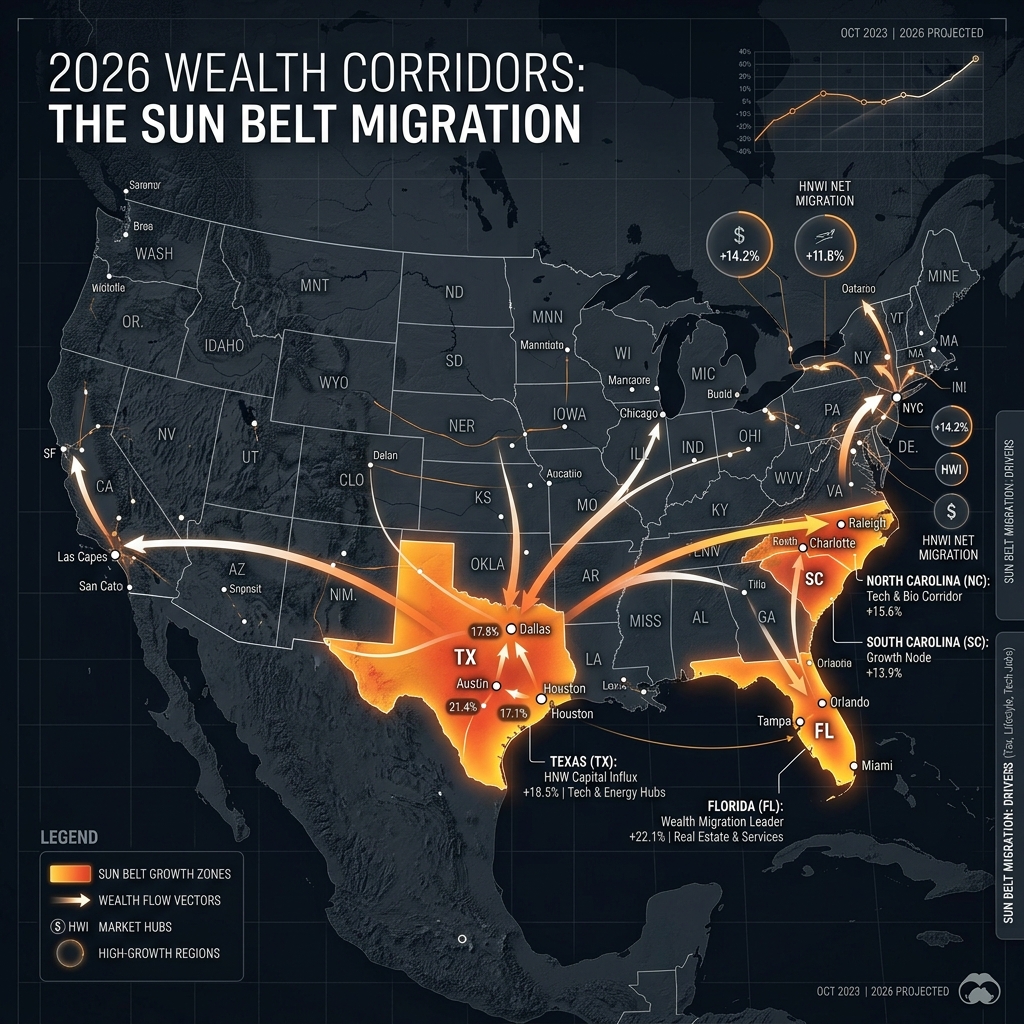 2026 Sun Belt Migration Map